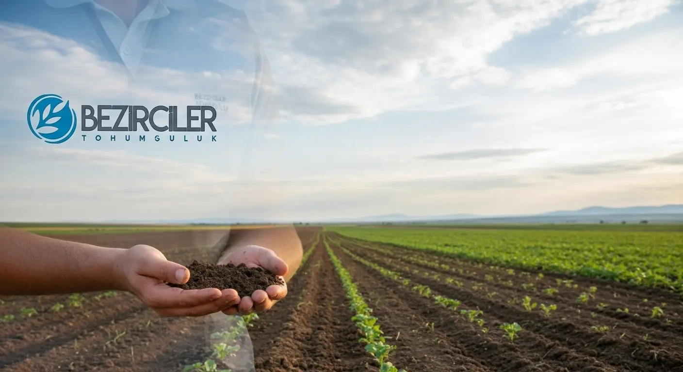 Ziraat mühendisi, toprak analizi ve gübre tavsiyesi üzerine çalışıyor